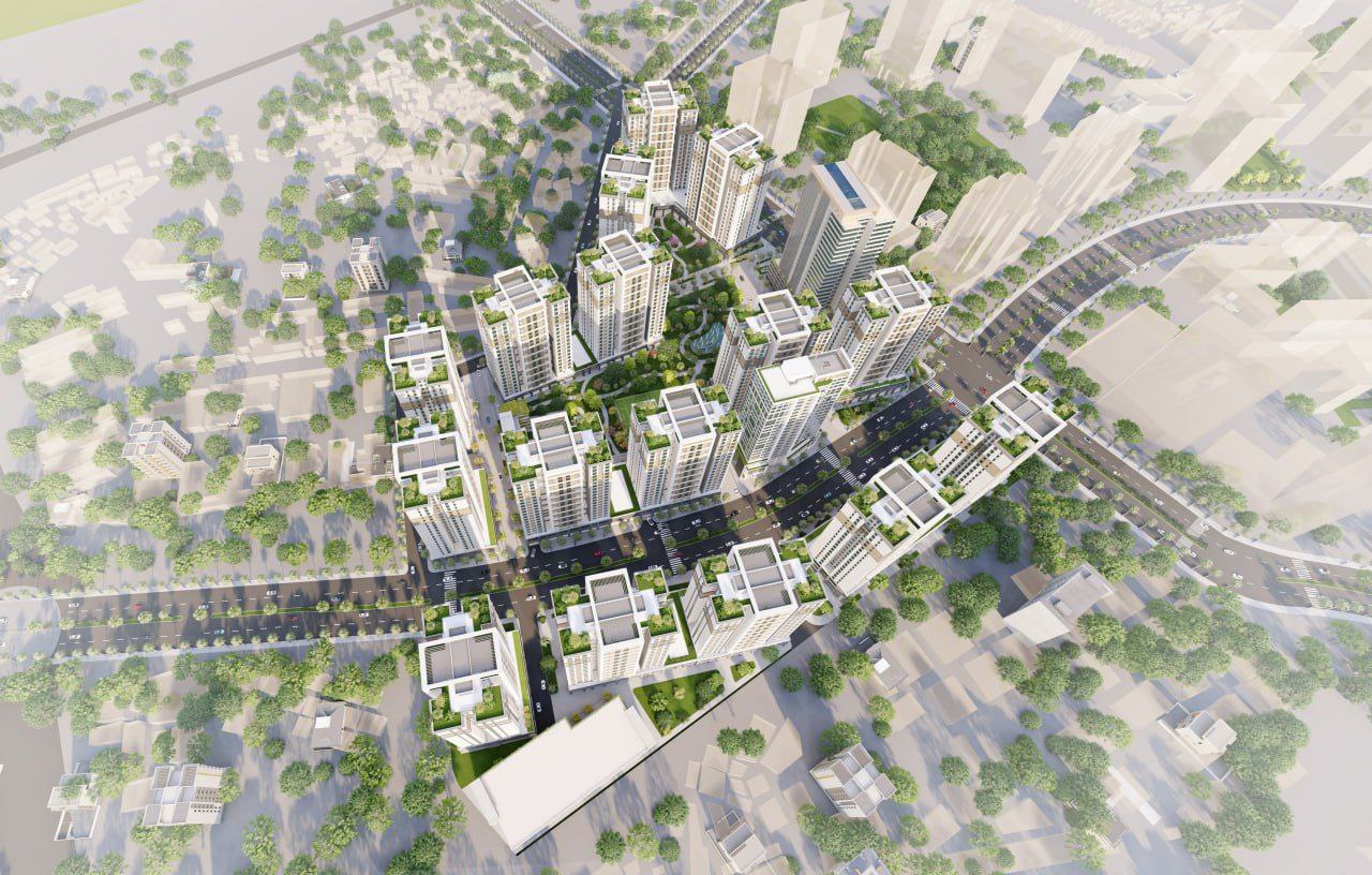 Aerial view of a Gift Real Estate development in Addis Ababa